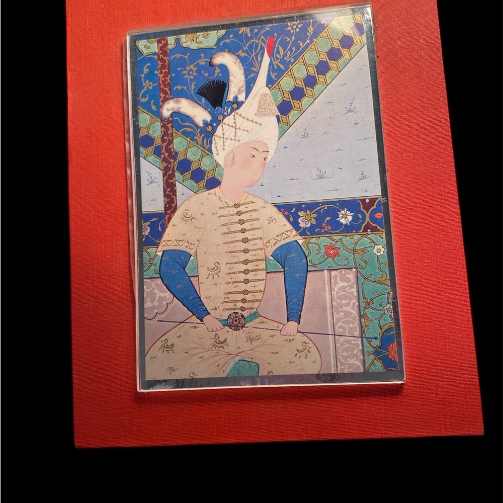 Beautiful Note pad. Asian print on front cover covered in clear epoxy